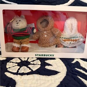 Starbucks Christmas 2025 New Thailand Limited Gingerbread Bearista Bear Keychain